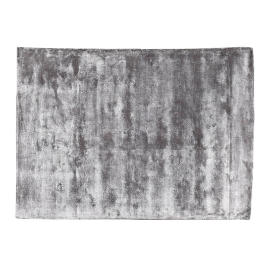 Flavia Grey Viscose Handwoven Carpet XL