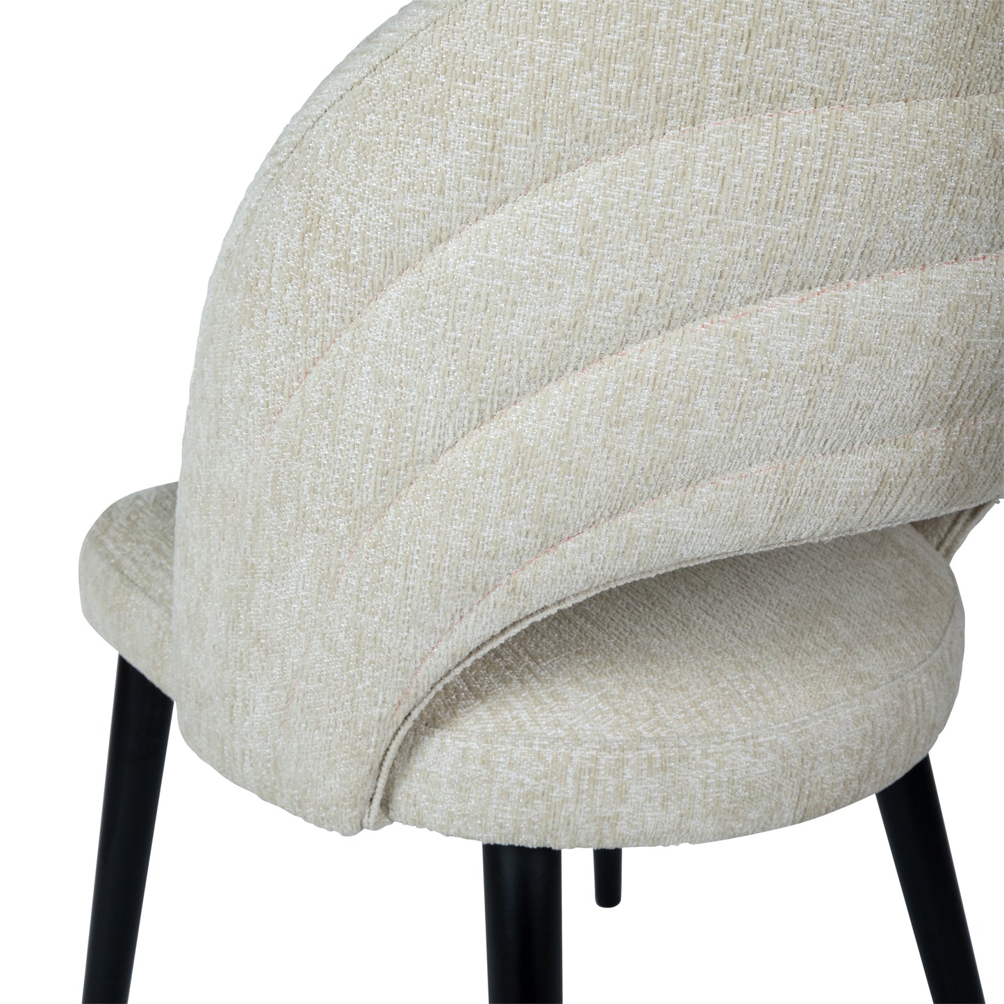 Abierto Cream Nanci Fabric Dining Chair