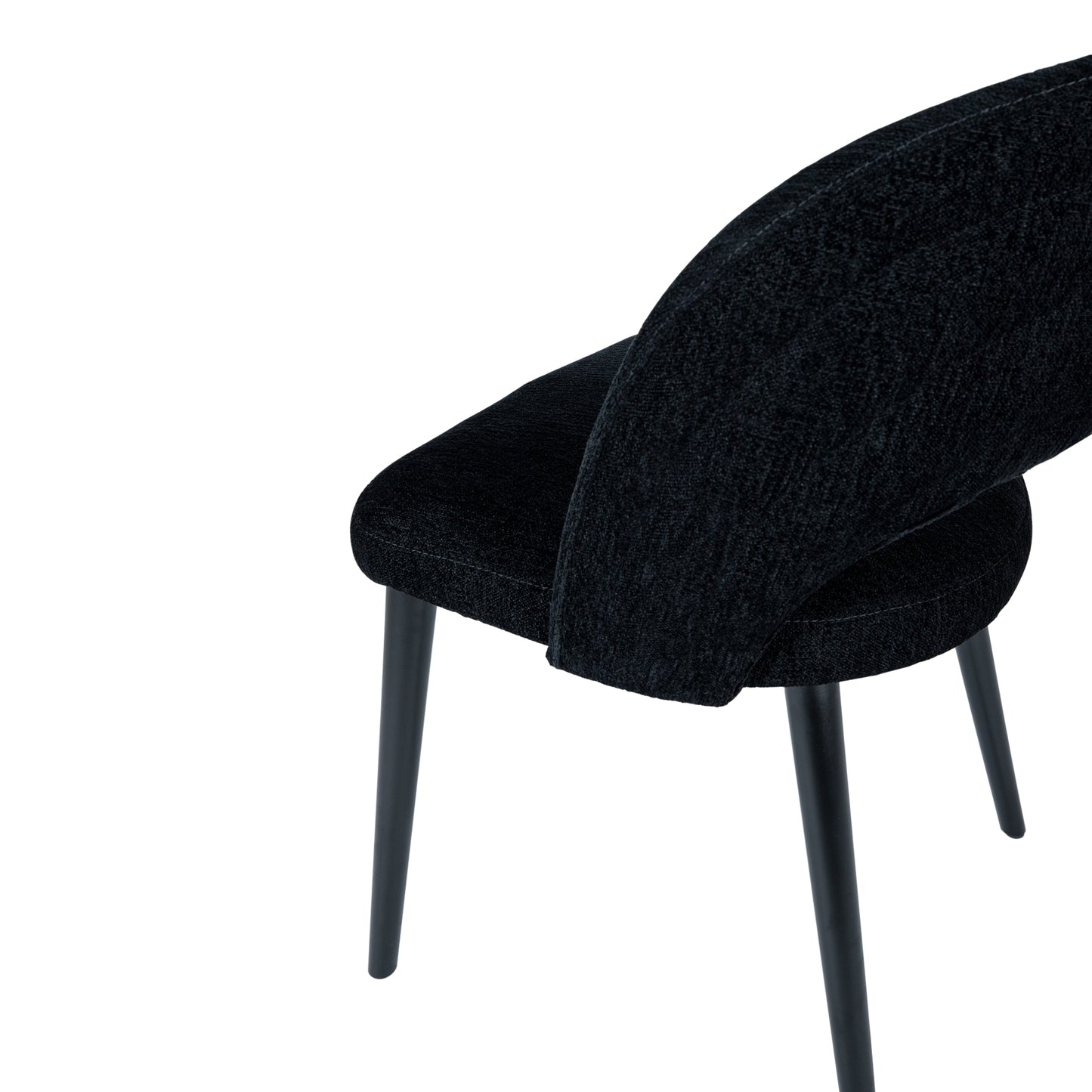 Abierto Black Nanci Fabric Dining Chair