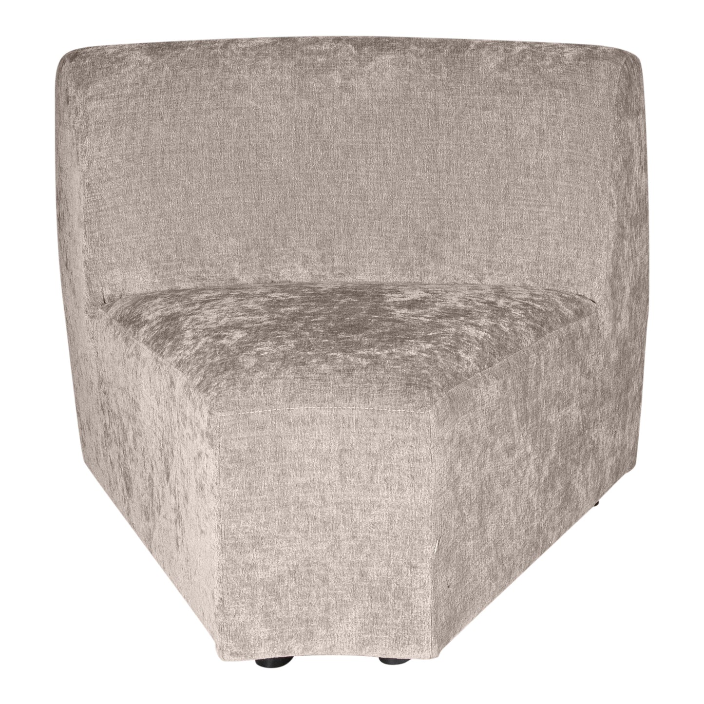 Lujo Sofa White Fiore Fabric Corner Piece