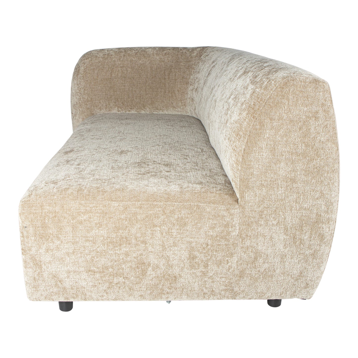 Lujo Sofa Cream Fiore Fabric 2 Seater Arm Left