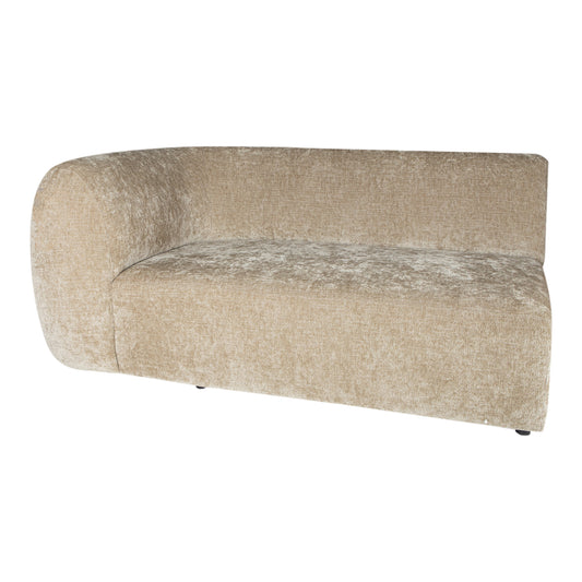Lujo Sofa Cream Fiore Stof 2-Zits Met Armleuning Links 71x166x100 cm