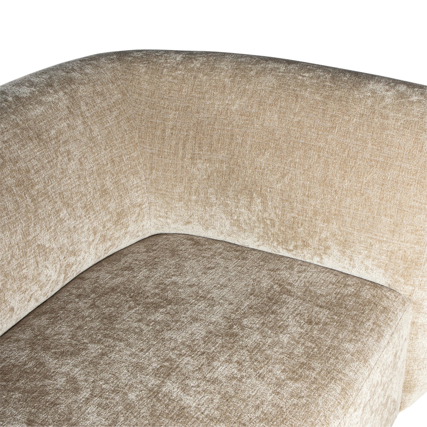 Lujo Sofa Cream Fiore Fabric 2 Seater Arm Right