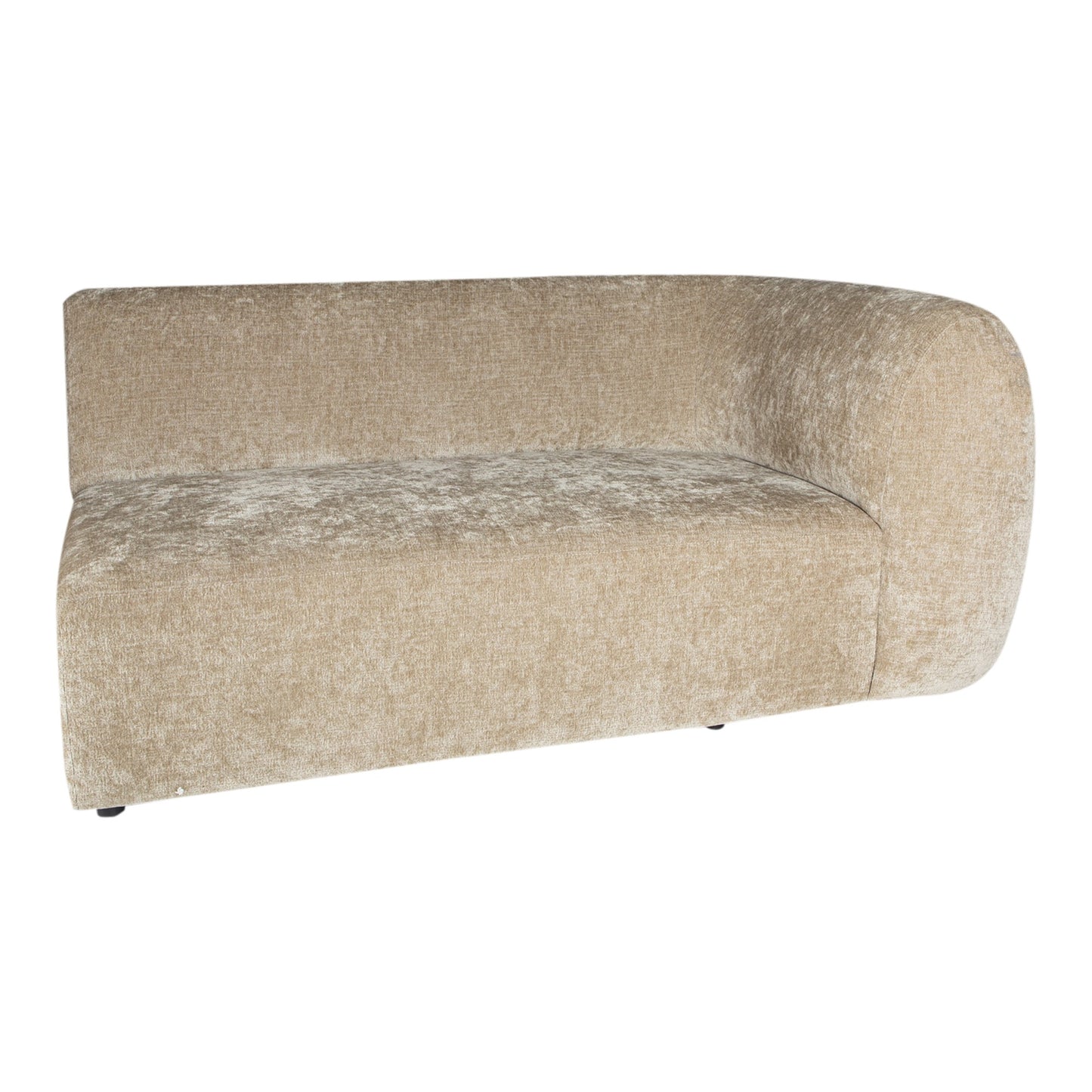 Lujo Sofa Cream Fiore Fabric 2-Zits Met Rechter Armleuning 71x166x100 cm