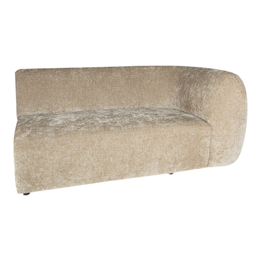 Lujo Sofa Cream Fiore Fabric 2-Zits Met Rechter Armleuning 71x166x100 cm