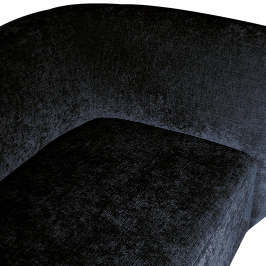 Lujo Sofa Anthracite Fiore Fabric 2 Seater Arm R