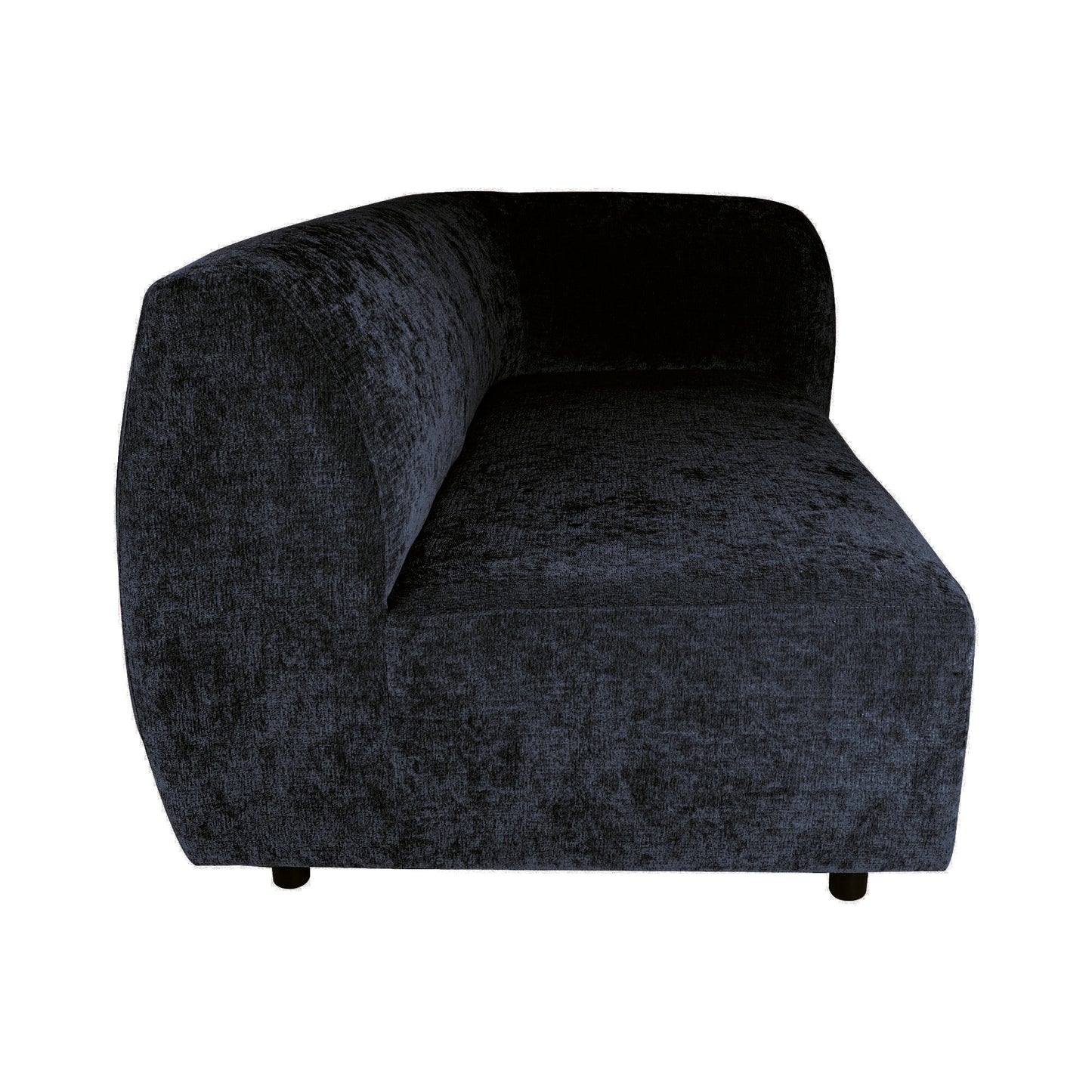 Lujo Sofa Anthracite Fiore Fabric 2 Seater Arm R