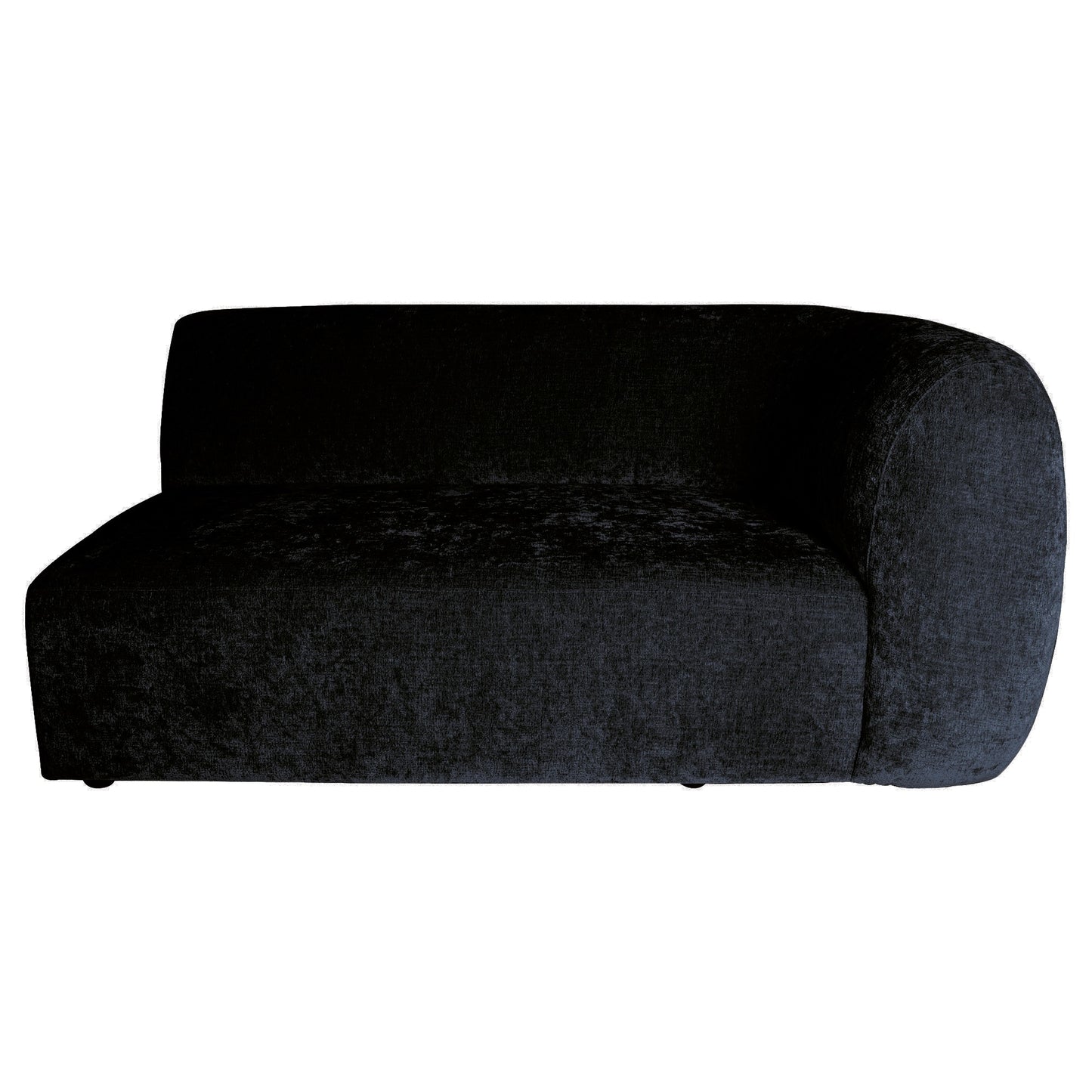 Lujo Sofa Anthracite Fiore Fabric 2 Seater Arm R