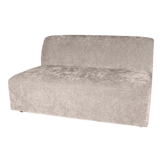 Lujo Sofa White Fiore Fabric 2 Seater Element