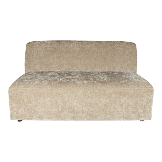 Lujo Sofa Cream Fiore Fabric 2-zits Element 71x141x100 cm