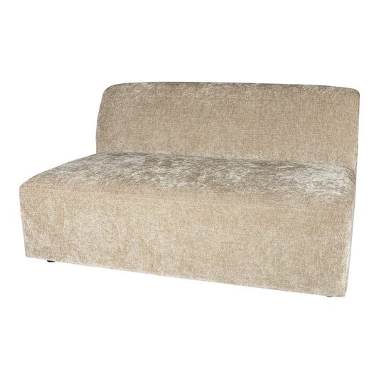 Lujo Sofa Cream Fiore Fabric 2-zits Element 71x141x100 cm