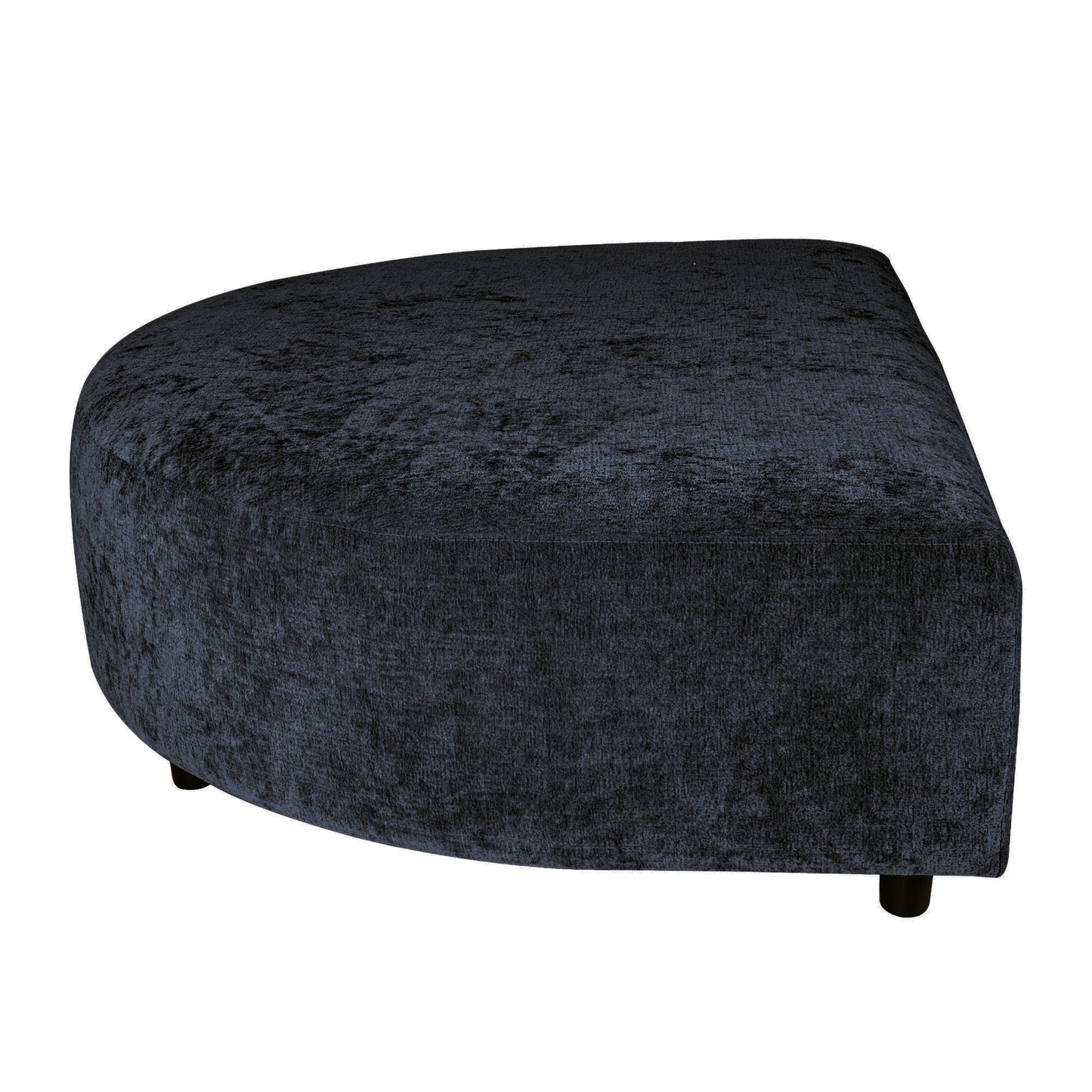 Lujo Sofa Anthracite Fiore Fabric Longchair Pouf