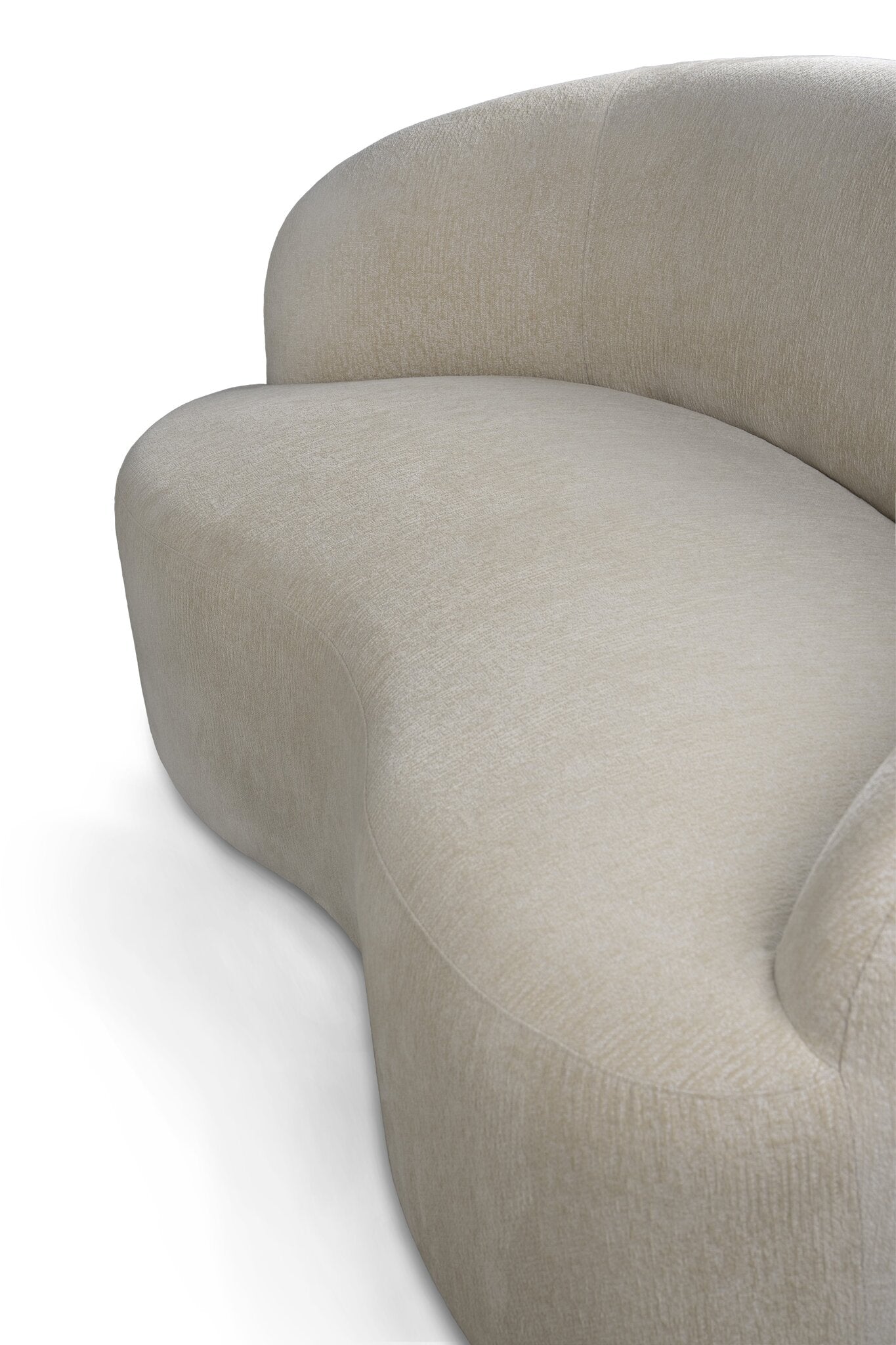 Bohne Cream Nanci Fabric Tweezitsbank 82x171x102 cm