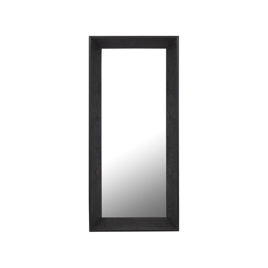 Chevar Black Oak Wood Mirror Rectangle S