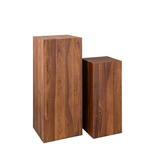 Chevar Brown Sheesham Wood Pedestal SV2