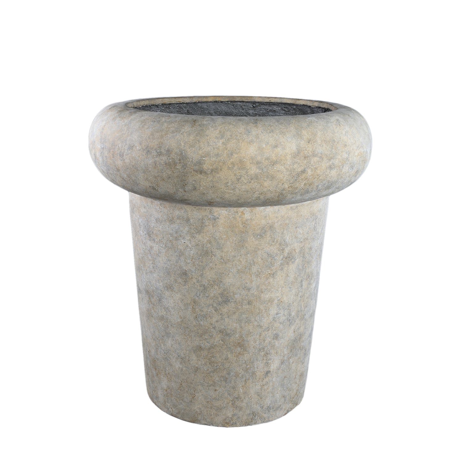 Megga Brown Grote Brushed Cement Pot Dik 90x80x80 cm