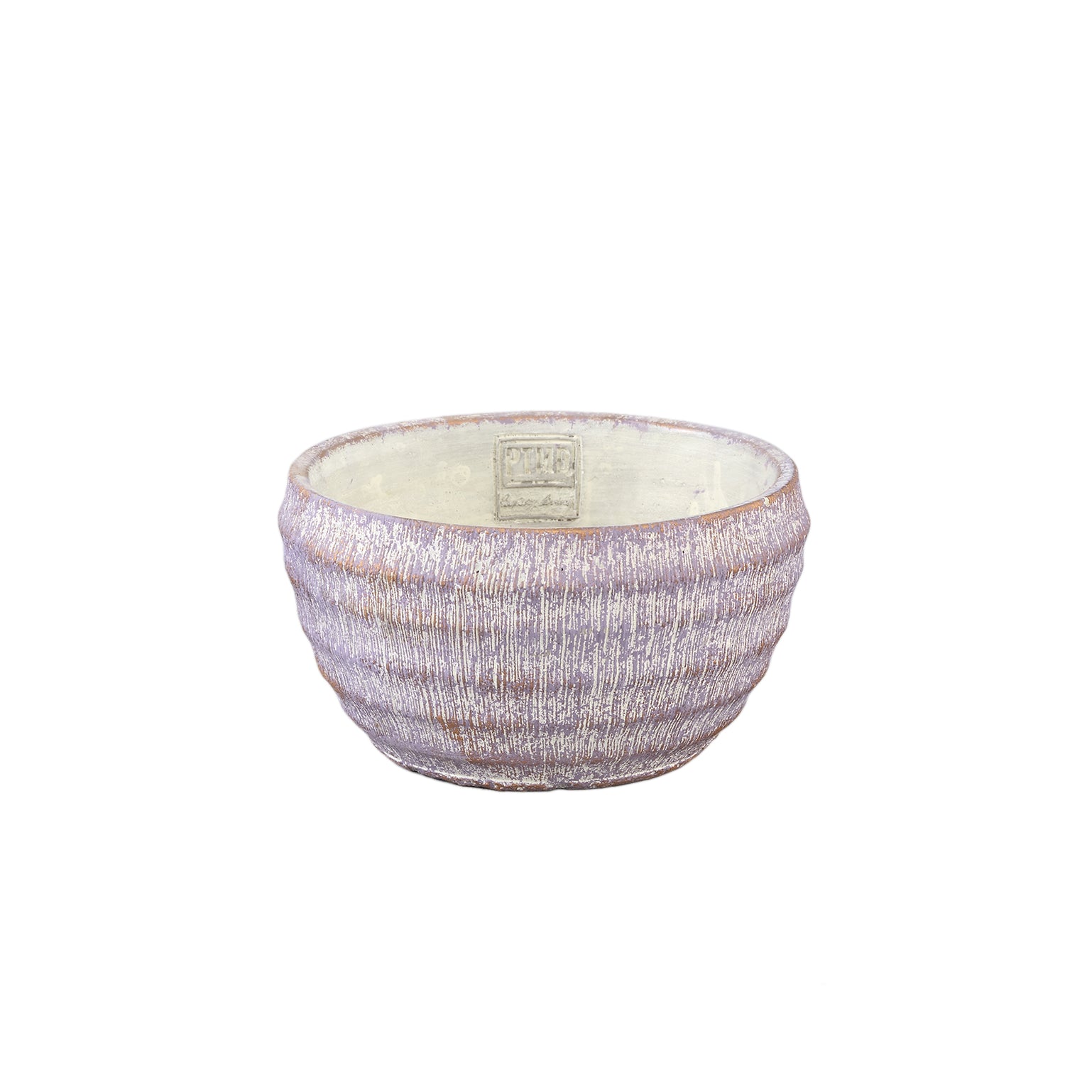 Sary Purple Cement Pot Rond Gouden Afwerking Klein - Set van 8 Stuks - 8 Sets 10x18x18 cm