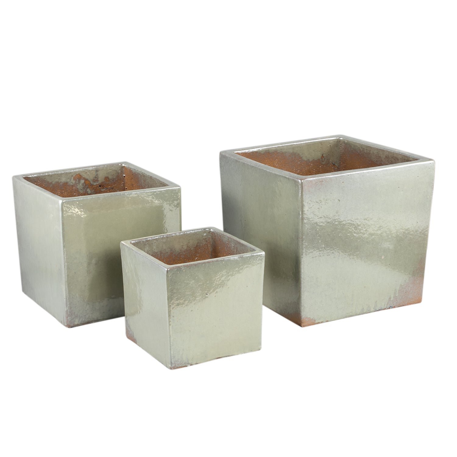 Raymon Pearl Keramische Pot Vierkant 35x37x37 cm