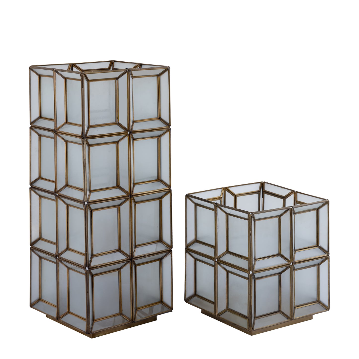 Layra Witte Melkglas Tafellamp Antiek Laag 30x24x24 cm