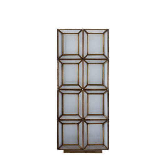 Layra Witte Melkglas Tafellamp Antiek Hoog 63x24x24 cm