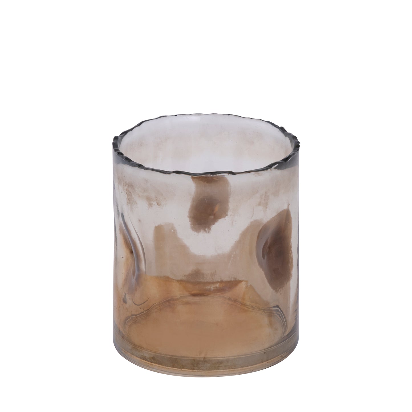 Alyson Brown Glass Stormlight With Dimples Round S