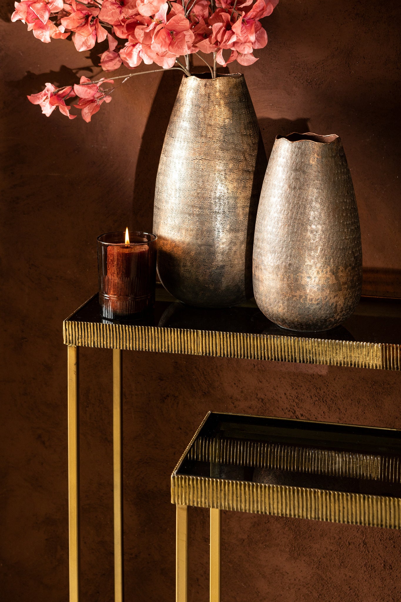 Semin Silver Alu Round Rustic Pot Wavy Edge M