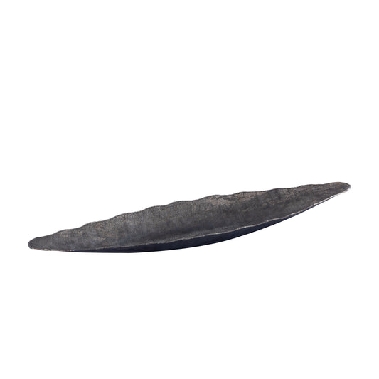 Semin Silver Alu Oval Rustic Bowl Wavy Edge M