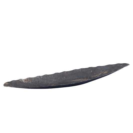 Semin Silver Alu Oval Rustic Bowl Wavy Edge L