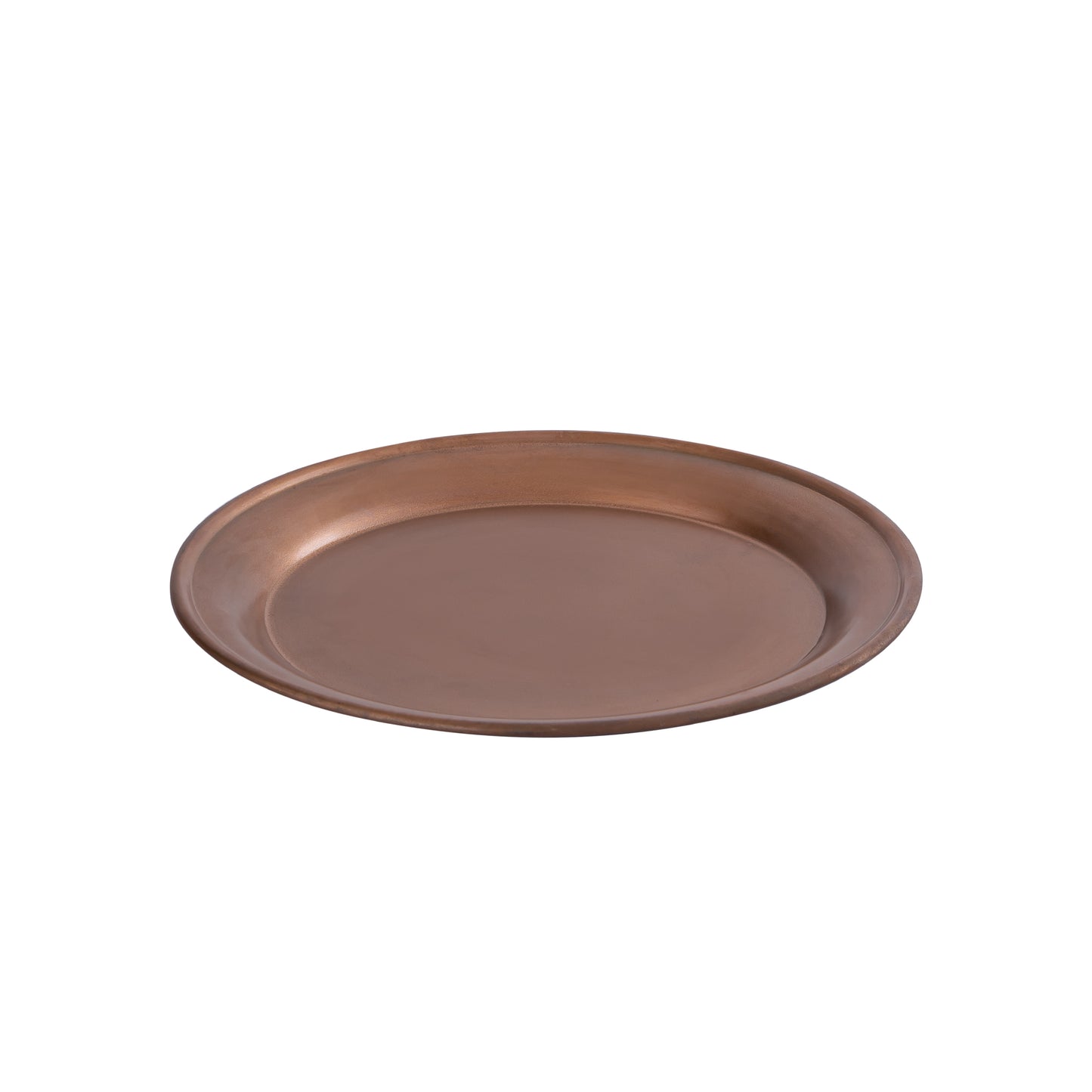 Aspyn Koperkleurige Ijzeren Schaal Met Rand Set Van 6 Stuks - 6 Sets 2.5x30x30 cm