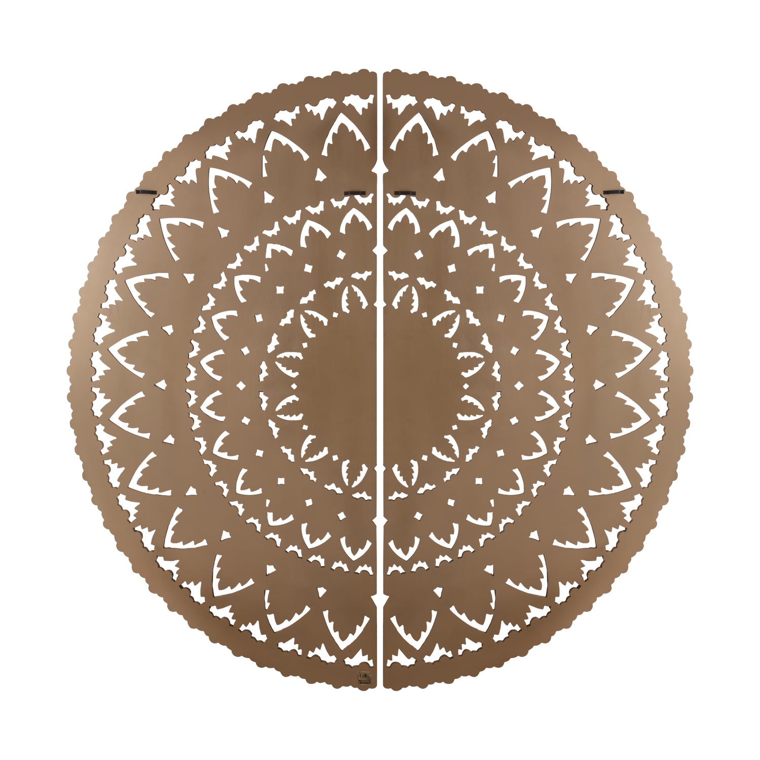 Willian Bruin MDF Rond Wandpaneel Set van 2 180x180x1.5 cm
