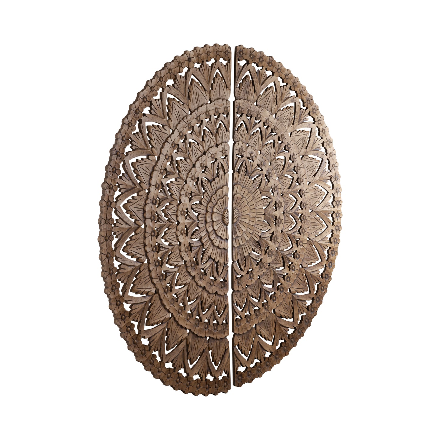 Willian Bruin MDF Rond Wandpaneel Set van 2 180x180x1.5 cm
