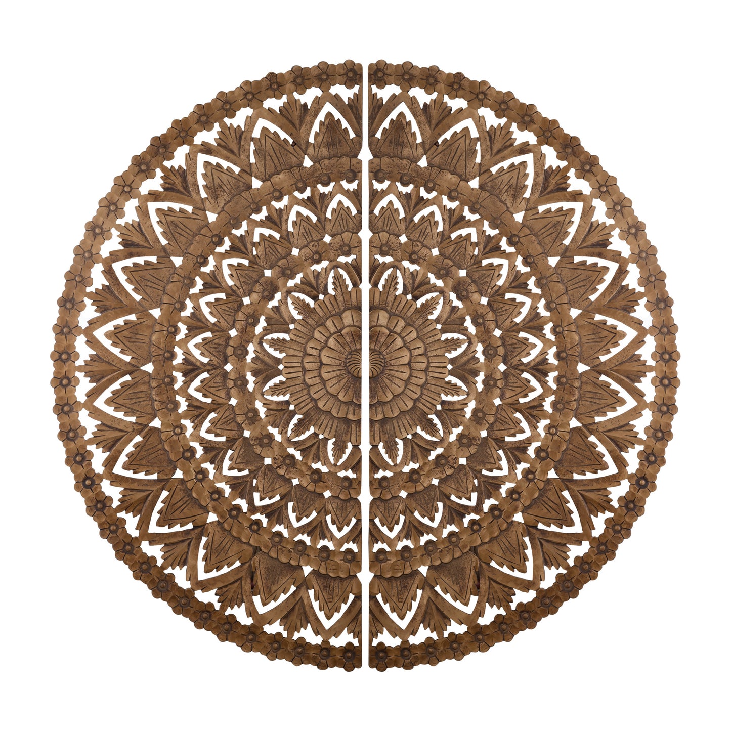 Willian Bruin MDF Rond Wandpaneel Set van 2 180x180x1.5 cm