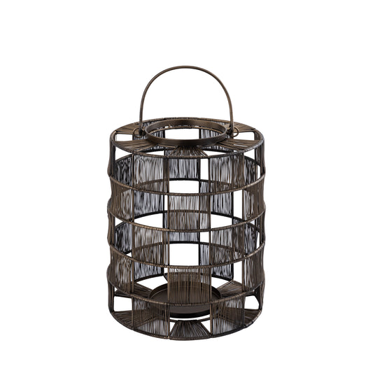 Stenn Messing Ijzer Rond Draadwerk Lantaarn Vierkanten Set van 2 - 2 Sets 30x24x24 cm