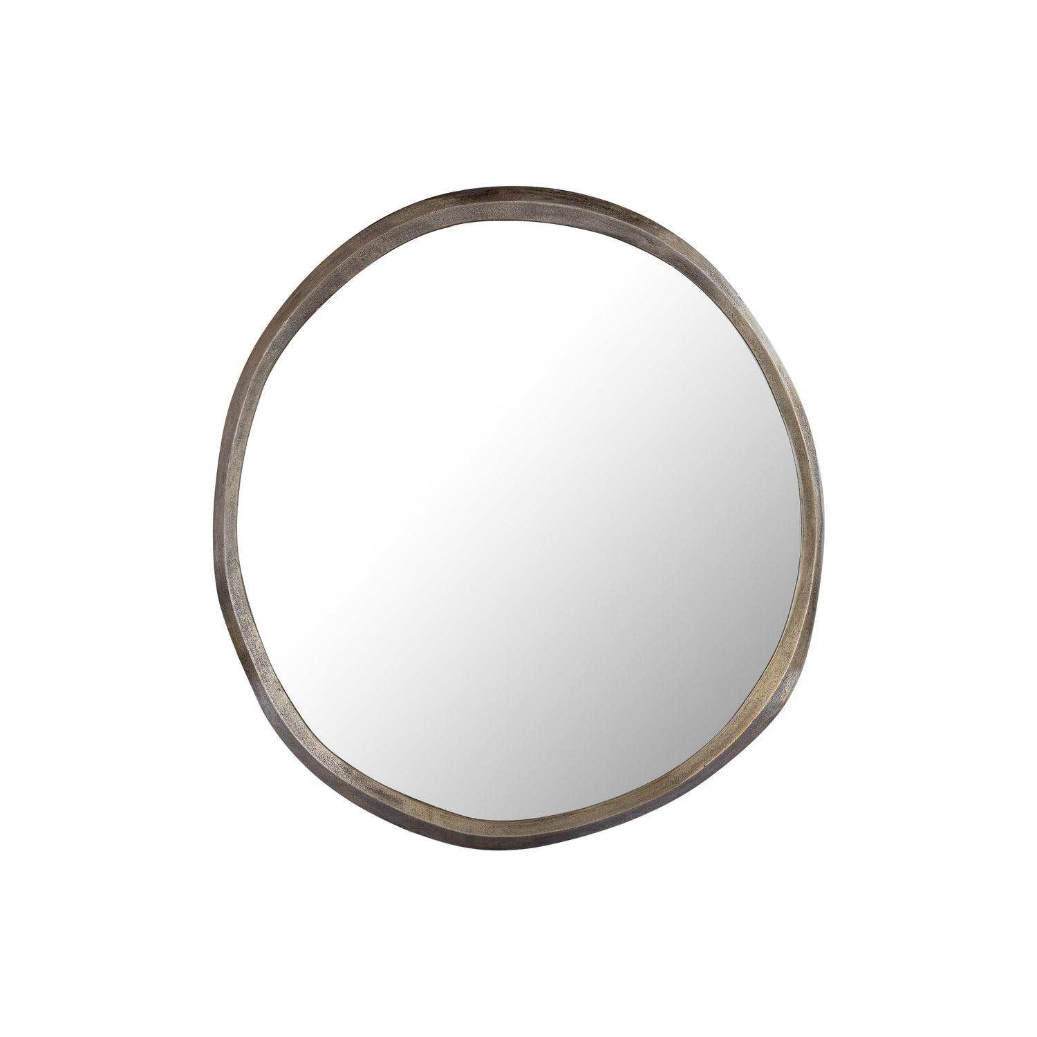Limera Messing Aluminium Ronde Spiegel Met Onregelmatige Rand S 75x75x2 cm