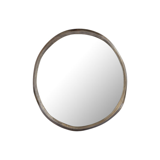 Limera Messing Aluminium Ronde Spiegel Met Onregelmatige Rand S 75x75x2 cm