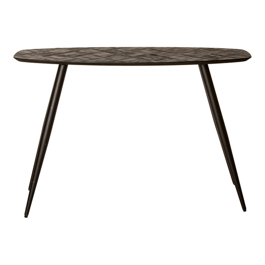 Tyano Black Recycled Teak Wood Side Table