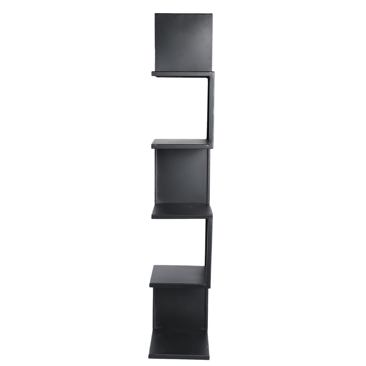 Duane Black Steel Wall Rack Squared Corners