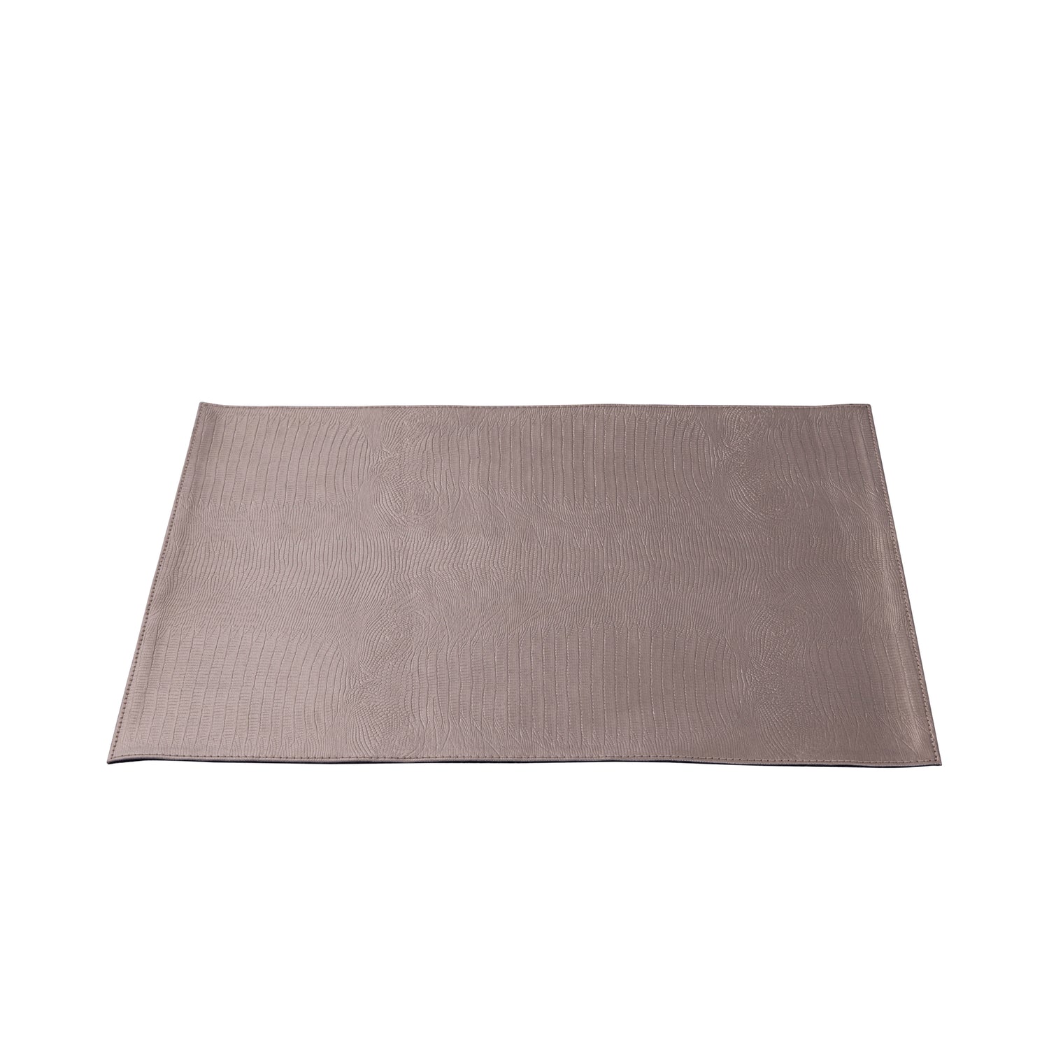 Rafal Champagne Vegaan Leer Placemat Rechthoek Set Van 12 Stuks - 12 Sets 0.5x32x44 cm