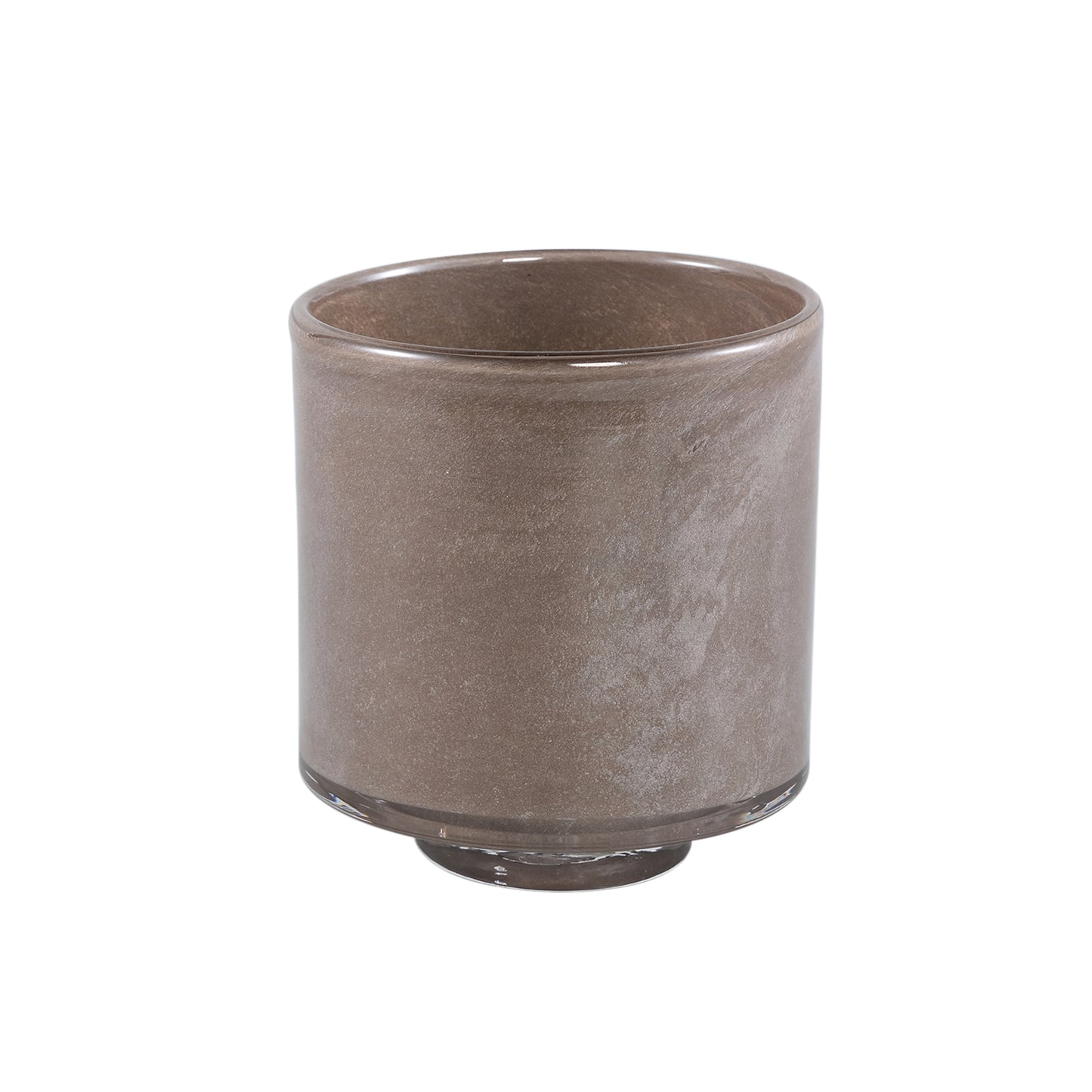 Josiah Bruin Glazen Stormlight Op Voet Set Van 4 Stuks - 4 Sets 13x12.5x12.5 cm