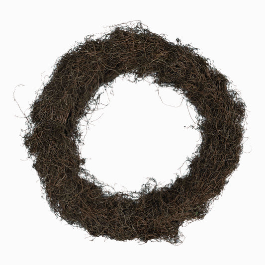 Wreath Riet Bruin Wortel XL Set van 2 - 2 Sets 100x100x22 cm