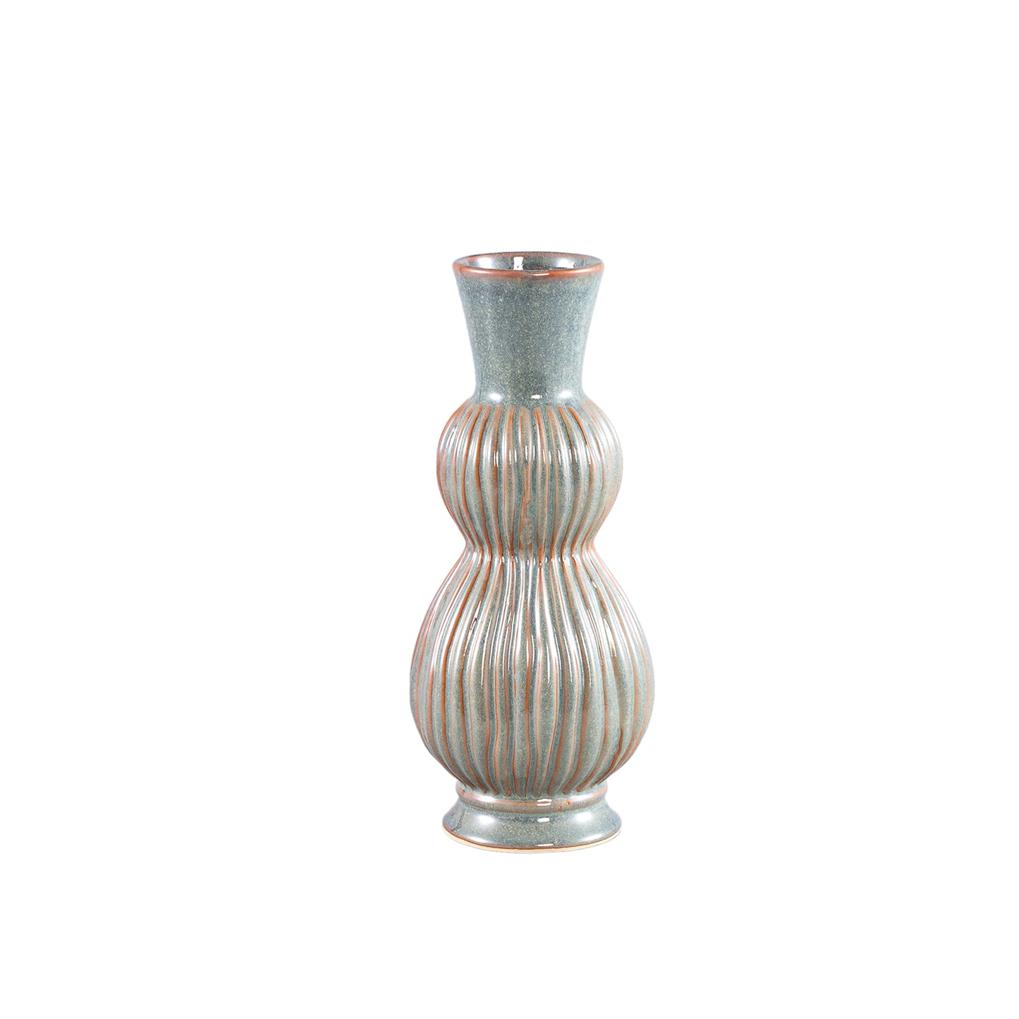 Oswald Blauwe Keramische Pot Hoog Met Bollen Set Van 8 - 8 Sets 30.5x13x13 cm