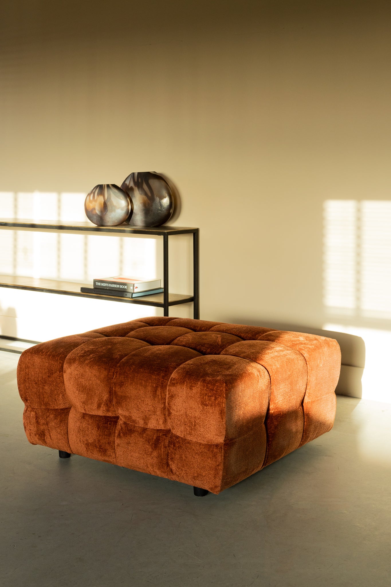 Jidde Sofa Berge 3032 Rust Fabric Chaise Longue R