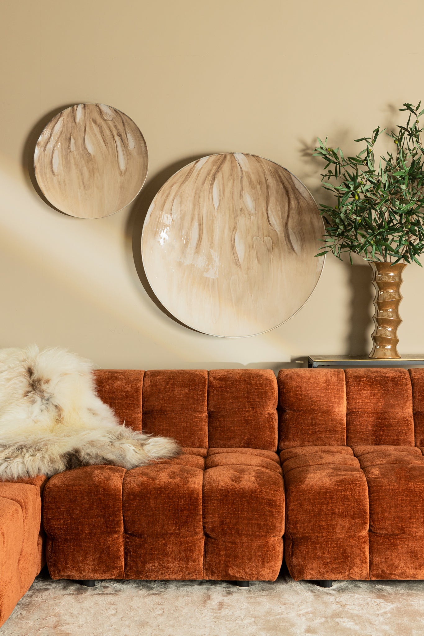 Jidde Sofa Berge 1042 Beige Fabric Arm Right