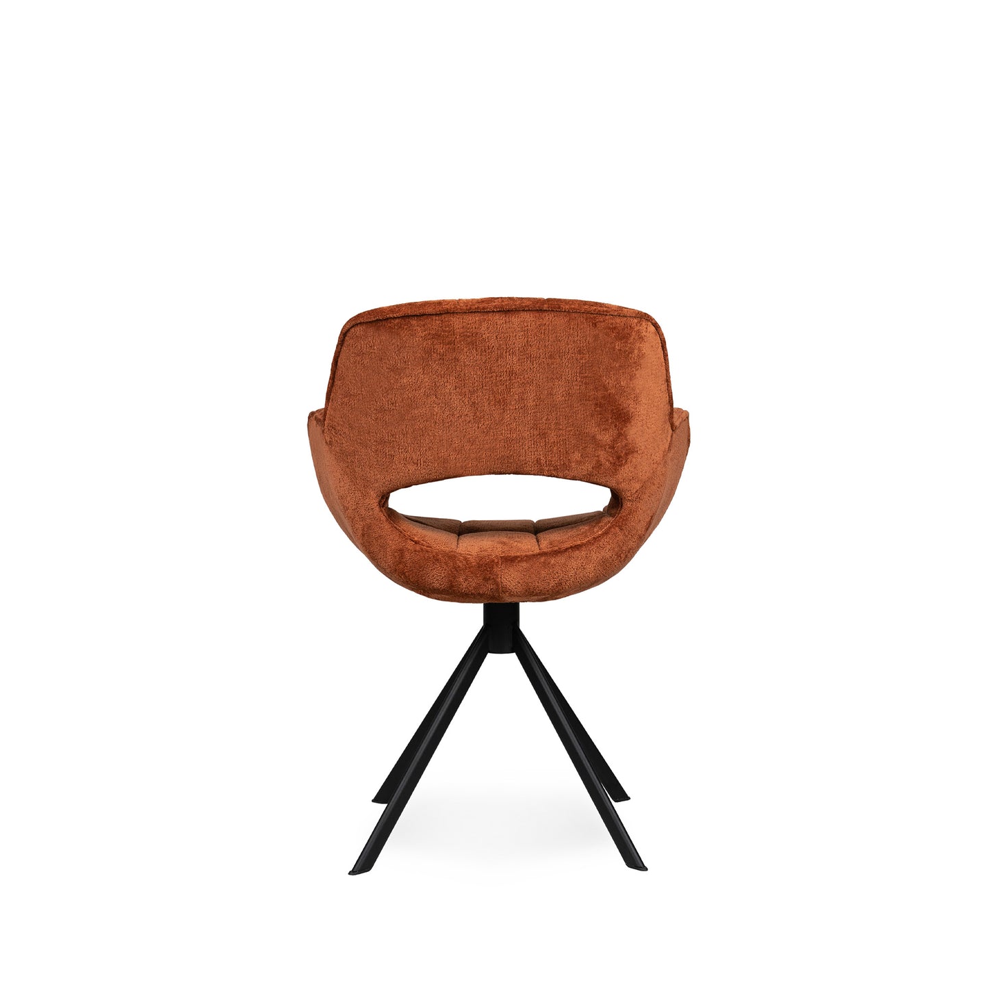 Link Dining Chair Berge 3032 Rust Fabric Metal Leg