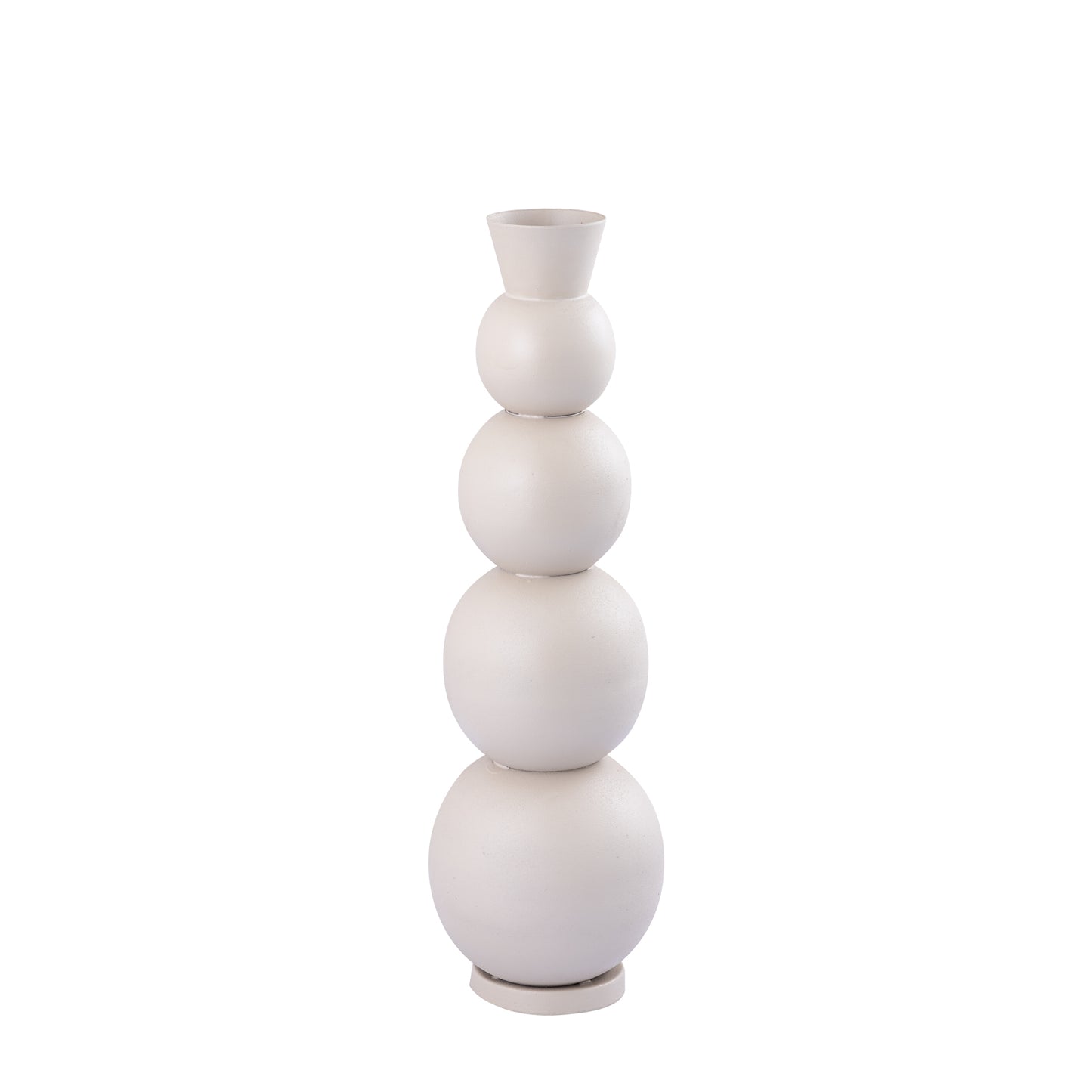 Casse Crème Ijzeren Ronde Pot Met Bolletjes S 59x18x18 cm