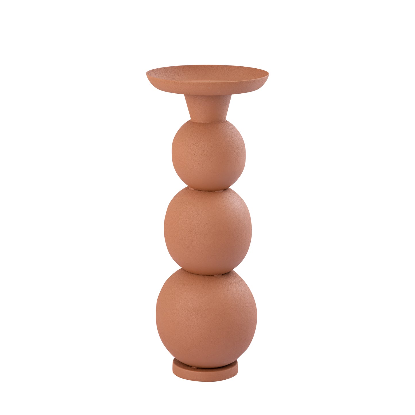 Shannan Roestkleurige Ronde Kandelaar Met Lampjes L 52.5x20x20 cm