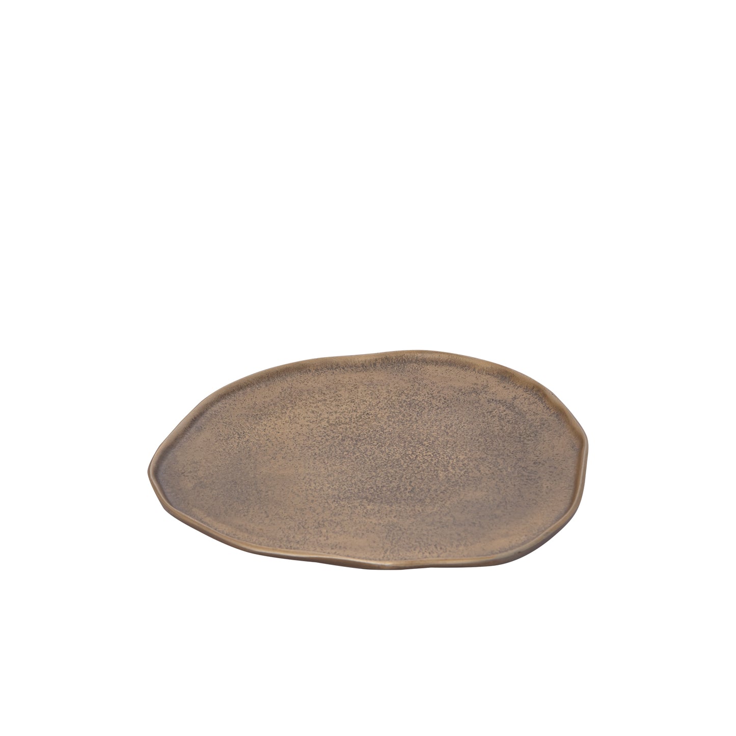Kora Messing Gegoten Aluminium Organische Schaal Klein Set van 4 Stuks - 4 Sets 1x24x21 cm