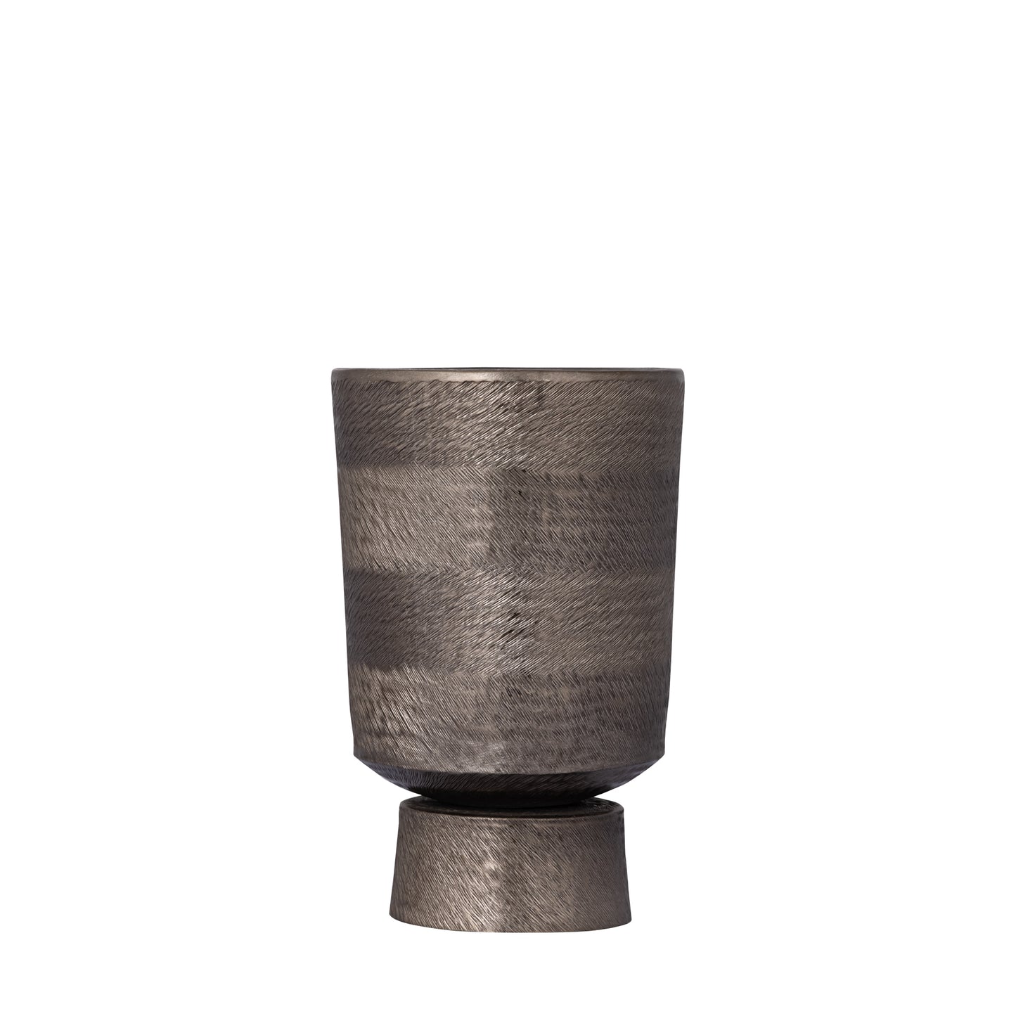 Erga Black Alu Sheet Zigzag Pot Round S