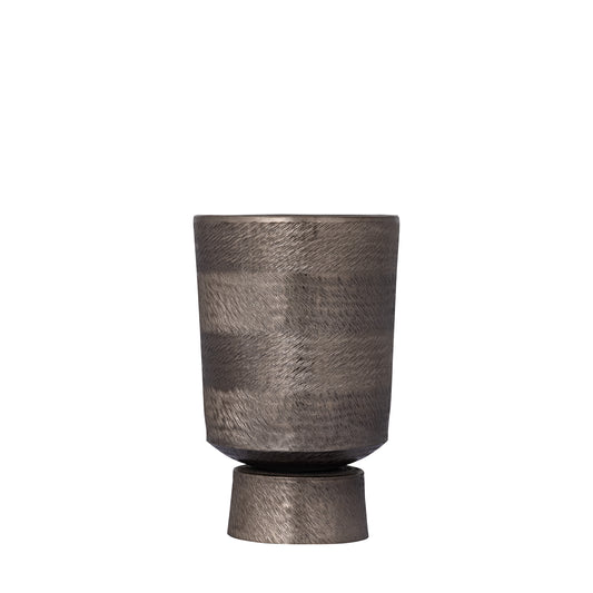 Erga Black Alu Sheet Zigzag Pot Round S