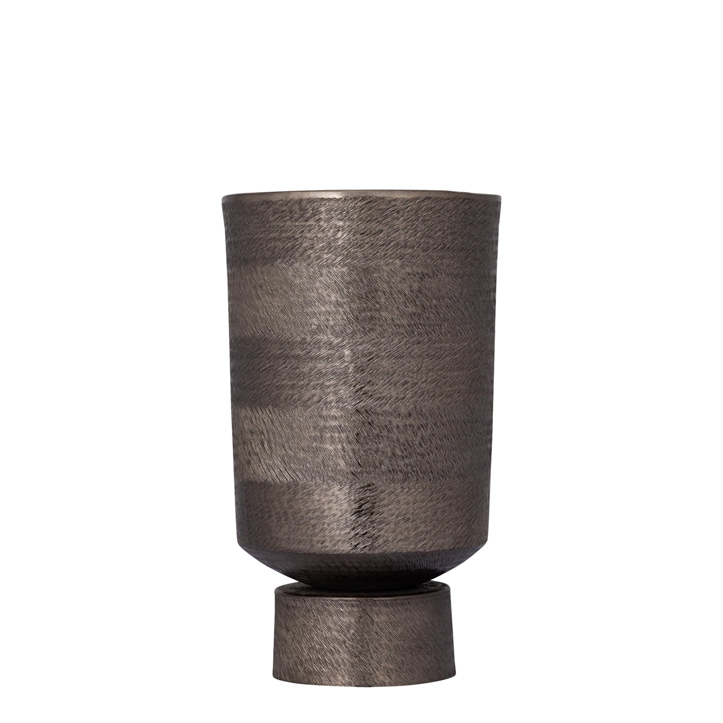 Erga Black Alu Sheet Zigzag Pot Round M
